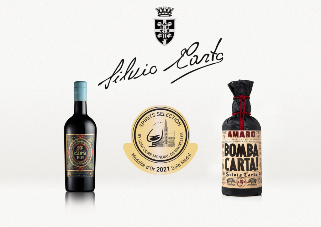 Silvio Carta wins two gold medals at the 2021 Spirits Selection by Concours Mondial de Bruxelles